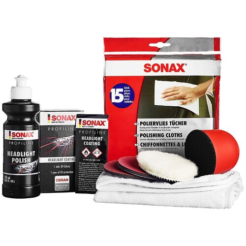 SONAX PROFILINE Headlight Restoration Kit набір для реставрації та захисту пластикових фар 325 мл