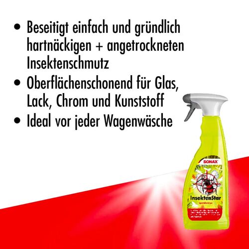 SONAX Insekten Star очиститель остатков насекомых 750 мл, изображение 3