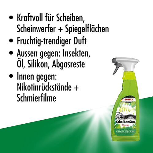 Очиститель для стекол и зеркал, 750 мл, Sonax ScheibenStar (234400), изображение 6