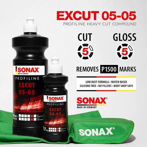 SONAX PROFILINE EXCUT 05-05 абразивная полировальная паста для кузова 1 л, Количество: 1 л, изображение 4