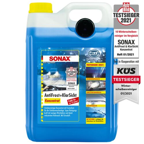 SONAX Anti Frost +KlarSicht зимний концентрат омывателя 5 л -60°C