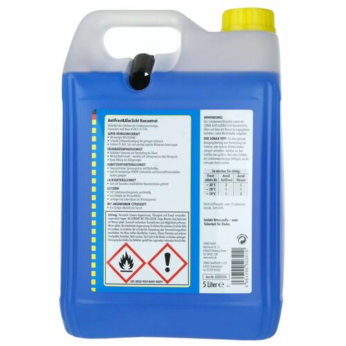 SONAX Anti Frost +KlarSicht зимний концентрат омывателя 5 л -60°C, изображение 2