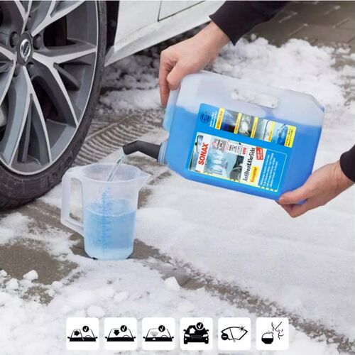 SONAX Anti Frost +KlarSicht зимний концентрат омывателя 5 л -60°C, изображение 5