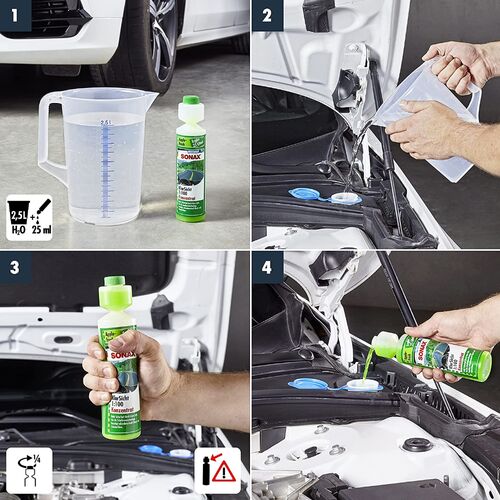 SONAX Clear View 1:100 Apple Fresh концентрат омывателя летний (яблоко) 250 мл, изображение 3