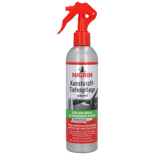 NIGRIN Kunststoff Tiefenpflege Glanzend глубокий очиститель полироль для пластика с глянцевым эффектом 300 мл