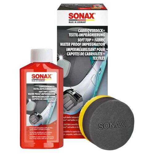 SONAX Soft Top + Fabric Water Proof Impregnation средство для защиты мягкой крыши кабриолета с аппликатором 250 мл
