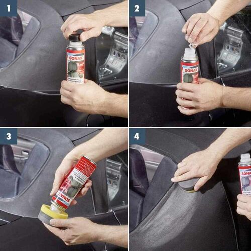 SONAX Soft Top + Fabric Water Proof Impregnation средство для защиты мягкой крыши кабриолета с аппликатором 250 мл, изображение 4