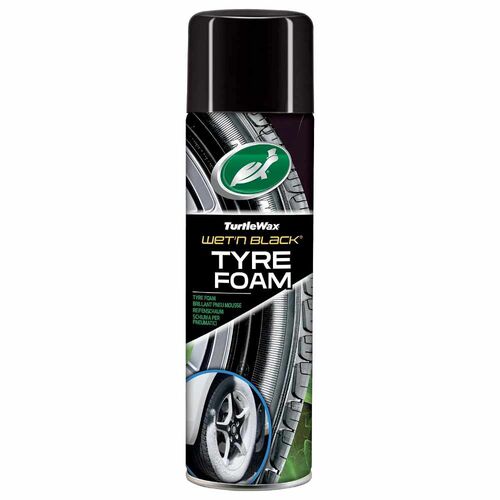 Turtle Wax Hybrid Solutions Wet-n-Black пенный очиститель полироль для шин 500 мл