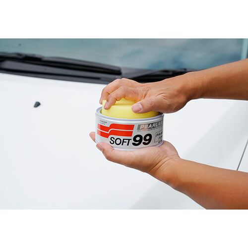 SOFT99 White Super Wax віск, що очищає, для білих автомобілів 350 г, зображення 5