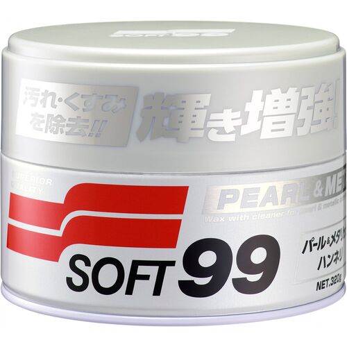 SOFT99 Pearl & Metallic Soft Wax віск для світлих автомобілів, що очищає 320 г, зображення 4