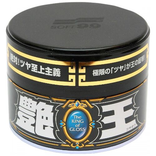 SOFT99 The King of Gloss Black віск для темних автомобілів 200 г, зображення 4