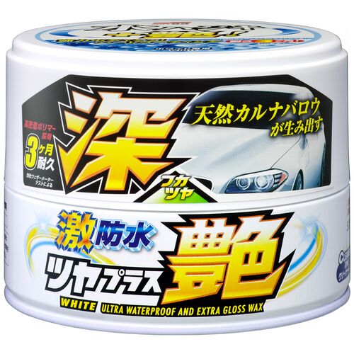 SOFT99 Water Block Wax Gloss Type White воск с гидрофобом и блеском для белых автомобилей 200 г, изображение 2