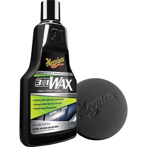 Meguiars Wax 3-in-1 рідкий віск 3 1 473 мл, зображення 2