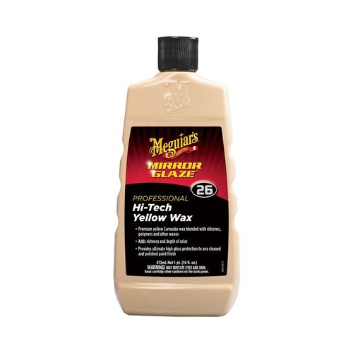 Meguiars Professional Hi Tech Yellow Wax глейз для зеркального блеска (желтый воск) 473 мл, Количество: 473 мл, изображение 2