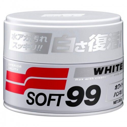SOFT99 White Super Wax віск, що очищає, для білих автомобілів 350 г, зображення 4