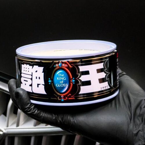 SOFT99 The King of Gloss Black віск для темних автомобілів 200 г, зображення 7