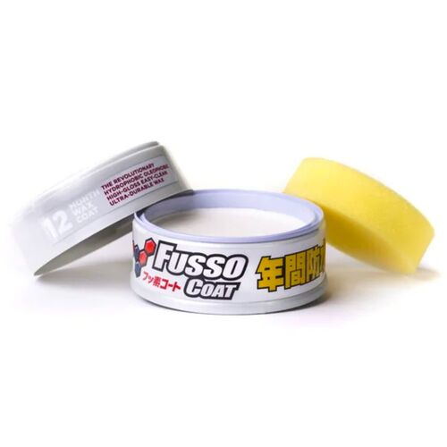 SOFT99 Fusso Coat 12 Months Protection White долговременный воск для светлых автомобилей 200 г