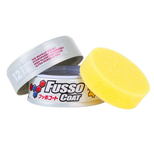 SOFT99 Fusso Coat 12 Months Protection White долговременный воск для светлых автомобилей 200 г, изображение 2