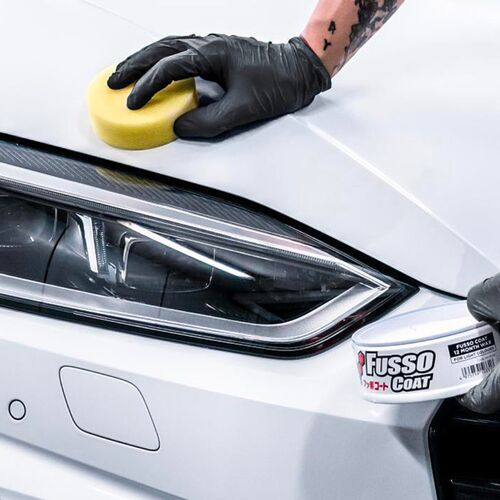 SOFT99 Fusso Coat 12 Months Protection White долговременный воск для светлых автомобилей 200 г, изображение 7