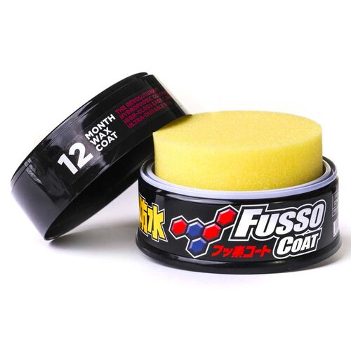 SOFT99 Fusso Coat 12 Months Protection Black долговременный воск для темных автомобилей  200 г, изображение 3