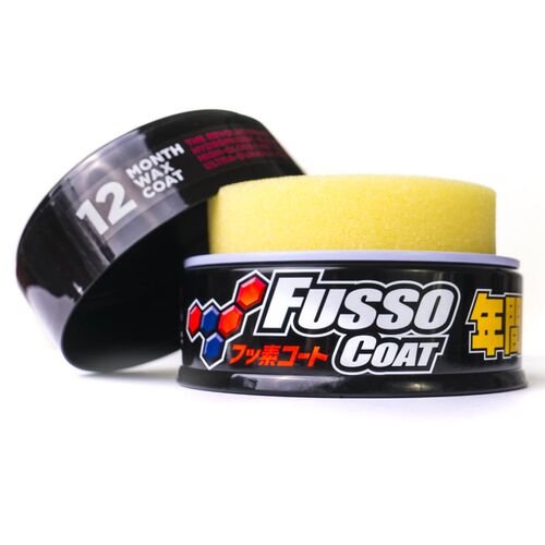 SOFT99 Fusso Coat 12 Months Protection Black долговременный воск для темных автомобилей  200 г, изображение 4