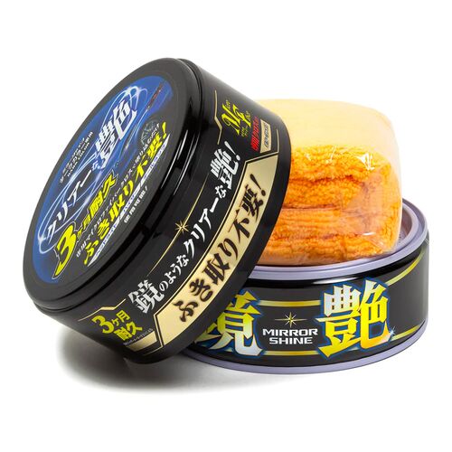SOFT99 Fusso Coat Mirror Shine for Dark воск зеркальный блеск для темных автомобилей 200 г, изображение 2