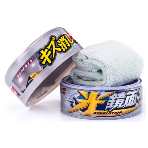 SOFT99 Scratch Clear Wax Mirror Finish White воск антицарапин для белых автомобилей 200 г, изображение 2