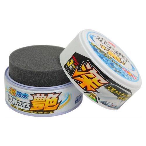 SOFT99 Water Block Wax Gloss Type White воск с гидрофобом и блеском для белых автомобилей 200 г