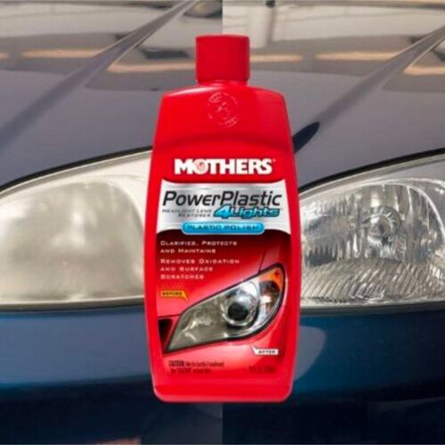 MOTHERS PowerPlastic 4Lights профессиональный полироль-реставратор для фар 237 мл, изображение 2