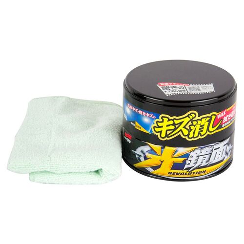 SOFT99 Scratch Clear Wax Mirror Finish Black воск антицарапин для темных автомобилей 200 г, изображение 3