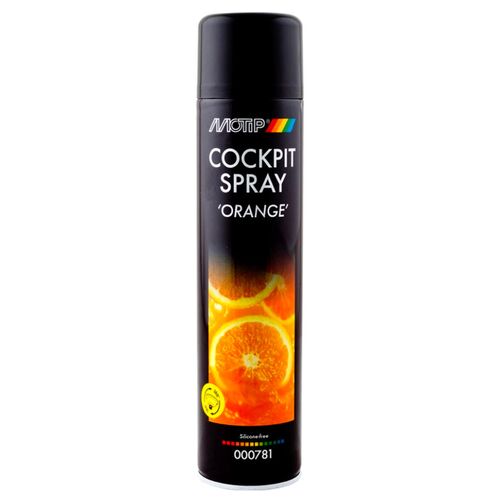 MOTIP Black Line Cockpit Spray Orange аэрозольный полироль для пластика апельсин 600 мл