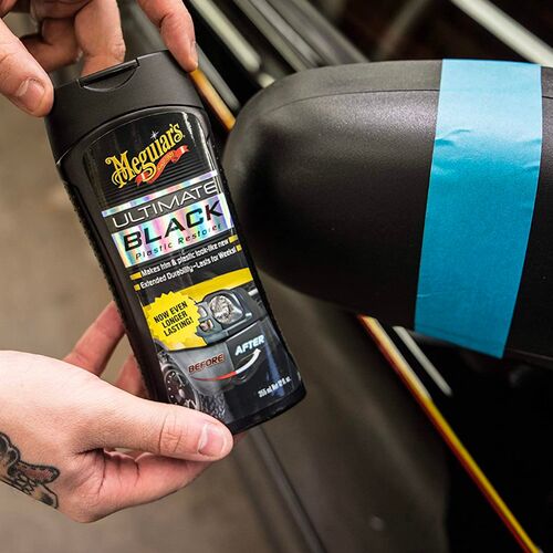 Meguiars Ultimate Black Plastic Restorer Lotion лосьйон для чорніння зовнішнього пластику 355 мл, зображення 4