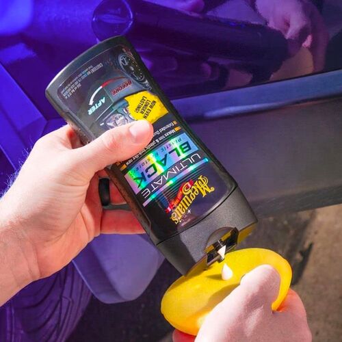 Meguiars Ultimate Black Plastic Restorer Lotion лосьйон для чорніння зовнішнього пластику 355 мл, зображення 10