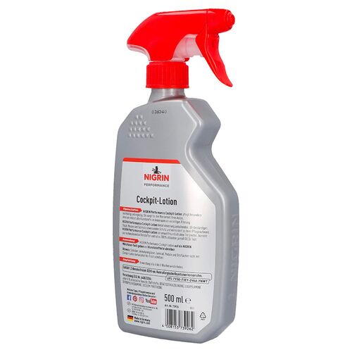 NIGRIN Performance Cockpit Lotion 40-дневный полироль для пластика с матовым эффектом 500 мл, изображение 4