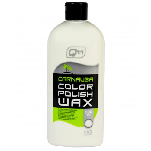 Q11 HQ Carnauba Color Polish Wax White поліроль з PTFE та воском карнауби білий 500 мл, Колір: Білий, Кількість: 500 мл