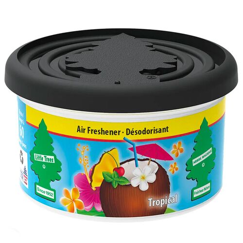 Little Trees Fiber Can Tropical Air Freshener ароматизатор консерва в подстаканник (под сиденье) с запахом тропики