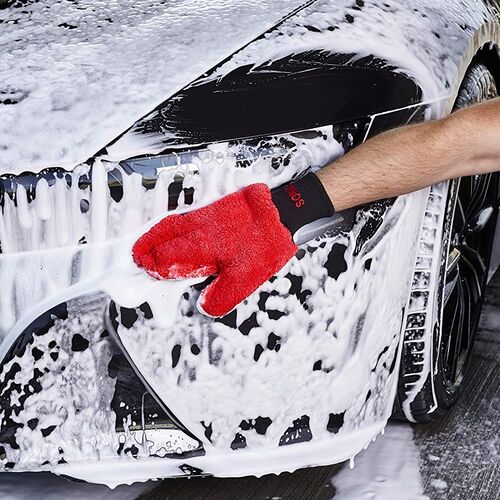 SONAX Microfaser Wasch Handschuh рукавица для ручной мойки из микрофибры, изображение 2