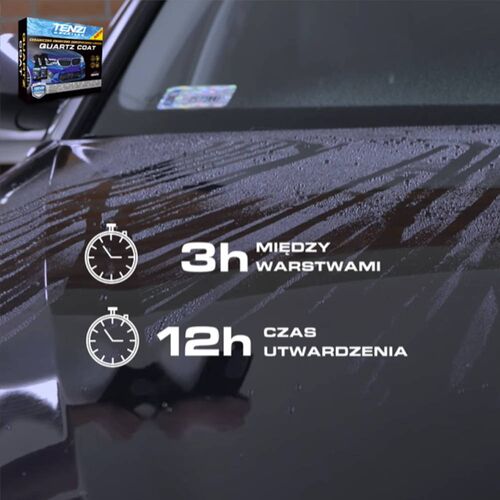 TENZI Premium Ceramic Protection Quartz Coat керамічне захисне покриття для кузова в наборі 100 мл, зображення 6