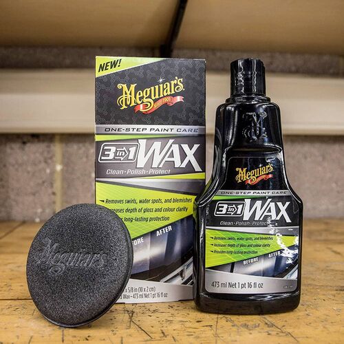 Meguiars Wax 3-in-1 рідкий віск 3 1 473 мл, зображення 4