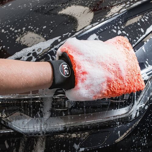 K2 Wash Mitt перчатка из микрофибры для мойки автомобиля, изображение 5
