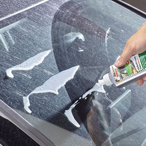 SONAX Scheiben Reinigungs Politur intensiv поліроль для глибокого очищення скла 250 мл, зображення 2