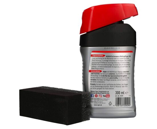 NIGRIN Performance Reifen-Gel гель для чернения и консервации покрышек в наборе 300 мл, изображение 4