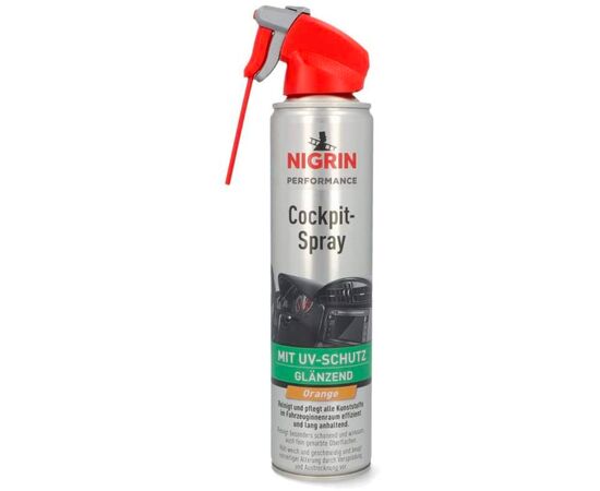 NIGRIN Performance Cockpit-Spray Orange 40-денний очищувач протектант для пластику апельсин 400 мл