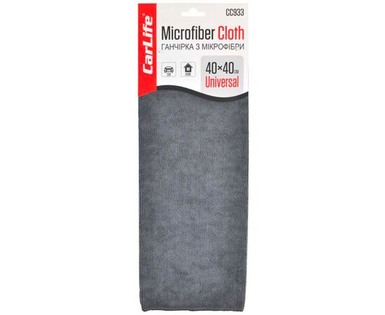 CarLife Mictofiber Cloth Universal мікрофібра малої щільності сіра 40х40 см