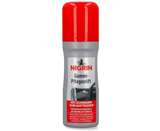 NIGRIN Gummi-Pflegestift средство по уходу за резиновыми уплотнителями с губкой для точного нанесения (Германия) 75 мл