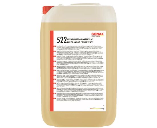 SONAX Glanz Shampoo Konzentrat автошампунь консервант із блиском 25 л, Запах: Без запаху, Обʼєм: 25 л