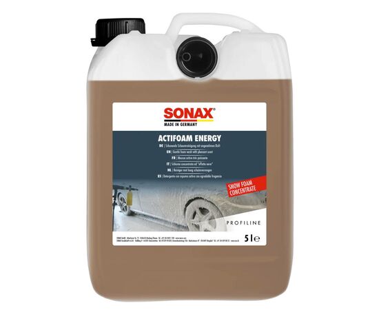 SONAX PROFILINE ActiFoam Energy активна піна очисник 5 л, Запах: Без запаху, Обʼєм: 5 л