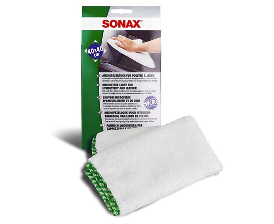 SONAX Microfaser Tuch für Polster +Leder мікрофібра для інтерʼєру 40х40 см