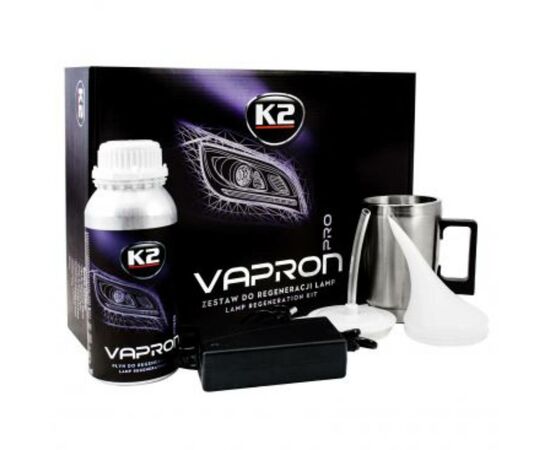 K2 VAPRON Pro профессиональный набор для ремонта фар 600 мл