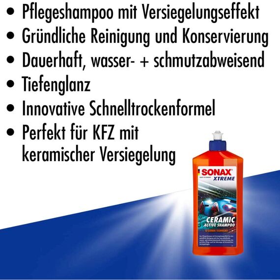 SONAX XTREME Ceramic ActiveShampoo керамический автошампунь 500 мл, изображение 7